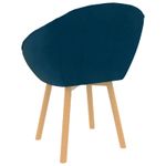 Casa si Gradina - Mobilier - Scaune si fotolii - Scaune - Scaun de sufragerie albastru 62 x 58 x 76 cm Catifea - Infinity.ro