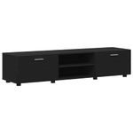 Casa si Gradina - Mobilier - Seturi de mobilier - Seturi living - Set comoda TV cu sertar cu Raft Pe perete Negru Lemn compozit - Infinity.ro