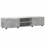 Casa si Gradina - Mobilier - Seturi de mobilier - Seturi living - Set comoda TV cu sertar cu Raft Gri din beton Lemn compozit - Infinity.ro