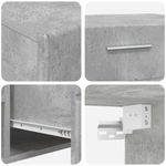 Casa si Gradina - Mobilier - Seturi de mobilier - Seturi living - Set comoda TV cu sertar cu Raft Gri din beton Lemn compozit - Infinity.ro