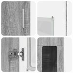 Casa si Gradina - Mobilier - Seturi de mobilier - Seturi living - Bufet cu Raft cu usa Gri Sonoma 60 x 35 x 182 cm Lemn compozit - Infinity.ro