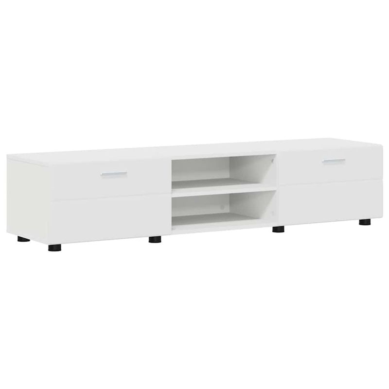 Casa si Gradina - Mobilier - Seturi de mobilier - Seturi living - Set comoda TV cu sertar cu Raft Pe perete Alb Lemn compozit - Infinity.ro