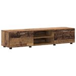 Casa si Gradina - Mobilier - Seturi de mobilier - Seturi living - Set comoda TV cu sertar cu Raft cu usa Lemn vechi Lemn compozit - Infinity.ro