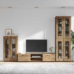 Casa si Gradina - Mobilier - Seturi de mobilier - Seturi living - Set comoda TV cu sertar cu Raft Stejar Artizanal Lemn compozit - Infinity.ro