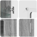 Casa si Gradina - Mobilier - Seturi de mobilier - Seturi living - Set comoda TV cu sertar cu Raft cu usa Gri Sonoma Lemn compozit - Infinity.ro