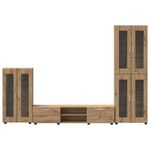 Casa si Gradina - Mobilier - Seturi de mobilier - Seturi living - Set comoda TV cu sertar cu Raft Stejar Artizanal Lemn compozit - Infinity.ro
