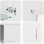 Casa si Gradina - Mobilier - Seturi de mobilier - Seturi living - Set comoda TV cu sertar cu Raft cu usa Alb lucios Lemn compozit - Infinity.ro