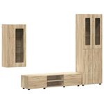 Casa si Gradina - Mobilier - Seturi de mobilier - Seturi living - Set comoda TV cu sertar cu Raft Stejar Sonoma Lemn compozit - Infinity.ro