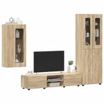 Casa si Gradina - Mobilier - Seturi de mobilier - Seturi living - Set comoda TV cu sertar cu Raft Stejar Sonoma Lemn compozit - Infinity.ro