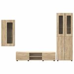 Casa si Gradina - Mobilier - Seturi de mobilier - Seturi living - Set comoda TV cu sertar cu Raft Stejar Sonoma Lemn compozit - Infinity.ro