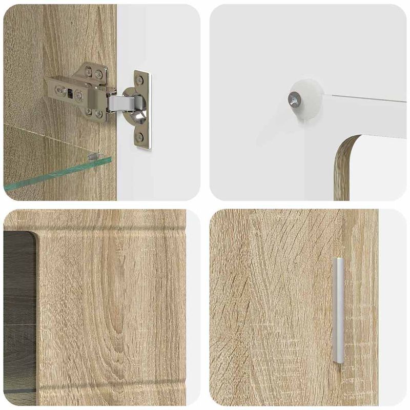 Casa si Gradina - Mobilier - Seturi de mobilier - Seturi living - Set comoda TV cu sertar cu Raft Stejar Sonoma Lemn compozit - Infinity.ro