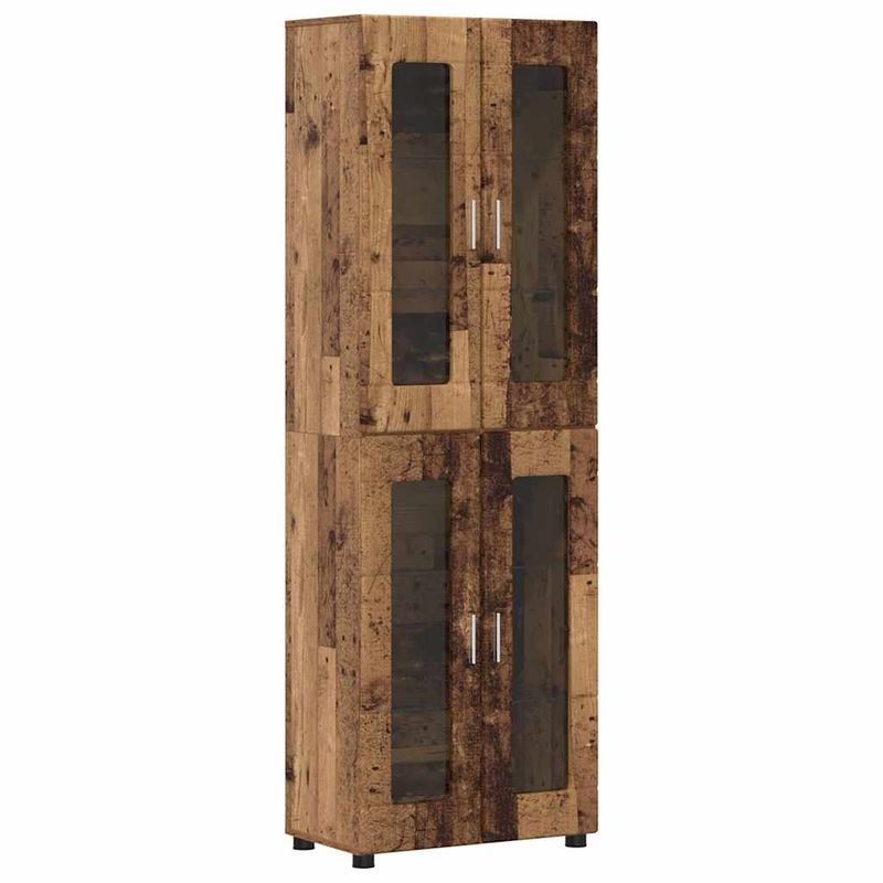 Casa si Gradina - Mobilier - Seturi de mobilier - Seturi living - Set comoda TV cu sertar cu Raft cu usa Lemn vechi Lemn compozit - Infinity.ro