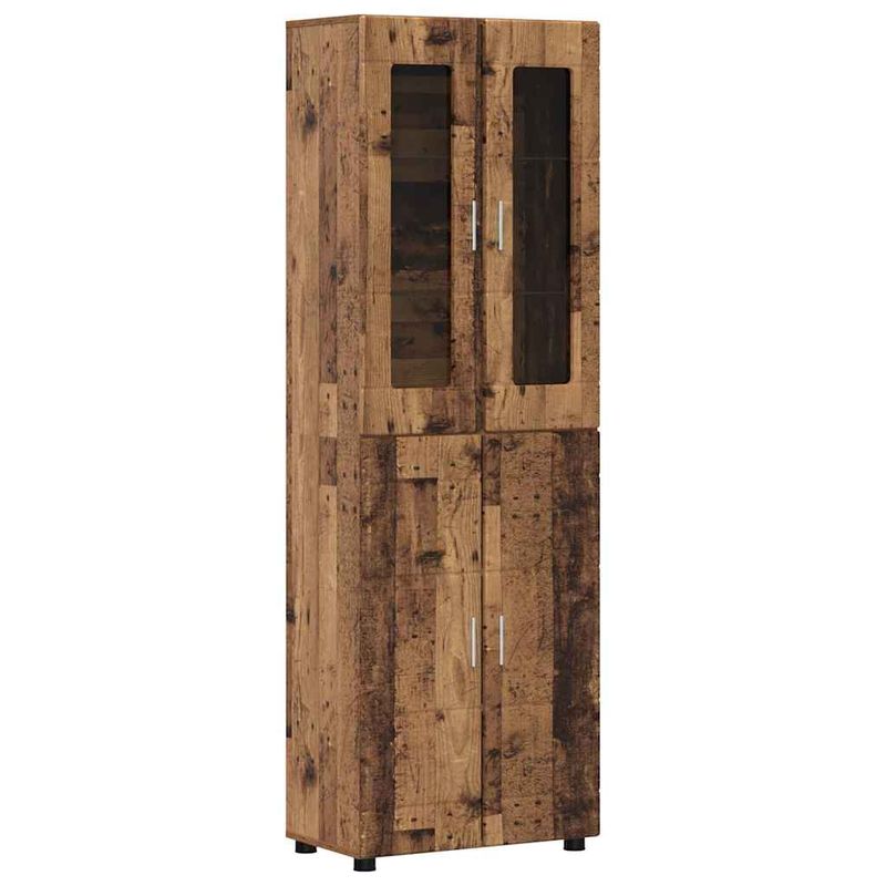 Casa si Gradina - Mobilier - Seturi de mobilier - Seturi living - Set comoda TV cu sertar cu Raft cu usa Lemn vechi Lemn compozit - Infinity.ro