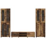 Casa si Gradina - Mobilier - Seturi de mobilier - Seturi living - Set comoda TV cu sertar cu Raft cu usa Lemn vechi Lemn compozit - Infinity.ro