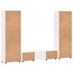 Casa si Gradina - Mobilier - Seturi de mobilier - Seturi living - Set comoda TV cu sertar cu Raft cu depozitare Alb Lemn compozit - Infinity.ro