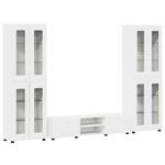 Casa si Gradina - Mobilier - Seturi de mobilier - Seturi living - Set comoda TV cu sertar cu Raft cu depozitare Alb Lemn compozit - Infinity.ro