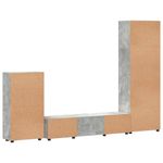 Casa si Gradina - Mobilier - Seturi de mobilier - Seturi living - Set comoda TV cu sertar cu Raft Gri din beton Lemn compozit - Infinity.ro