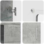 Casa si Gradina - Mobilier - Seturi de mobilier - Seturi living - Set comoda TV cu sertar cu Raft Gri din beton Lemn compozit - Infinity.ro