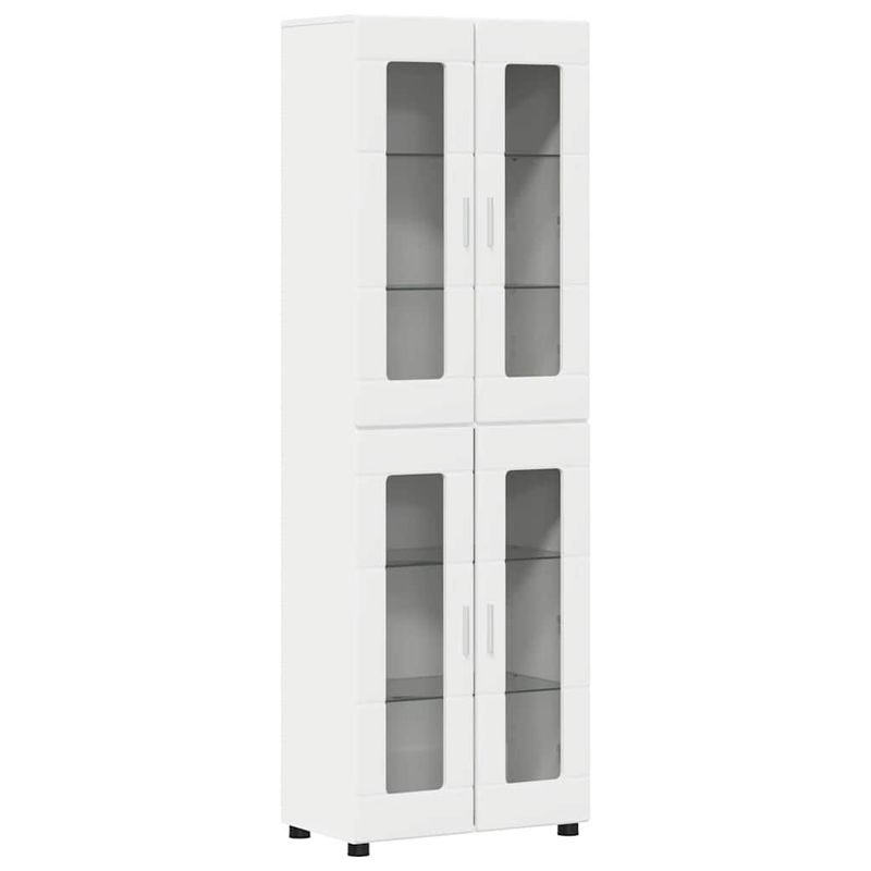 Casa si Gradina - Mobilier - Seturi de mobilier - Seturi living - Bufet cu Raft cu depozitare Alb 60 x 35 x 182 cm Lemn compozit - Infinity.ro