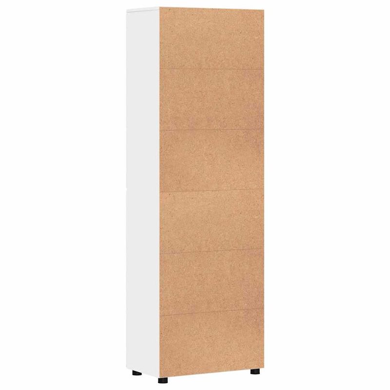 Casa si Gradina - Mobilier - Seturi de mobilier - Seturi living - Bufet cu Raft cu depozitare Alb 60 x 35 x 182 cm Lemn compozit - Infinity.ro