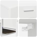 Casa si Gradina - Mobilier - Seturi de mobilier - Seturi living - Set comoda TV cu sertar cu Raft cu depozitare Alb Lemn compozit - Infinity.ro