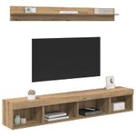 Casa si Gradina - Mobilier - Seturi de mobilier - Seturi living - Set Dulap pentru Televizor Montat pe Perete 5 pcs Stejar Artizanal - Infinity.ro