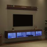Casa si Gradina - Mobilier - Seturi de mobilier - Seturi living - Set Dulap pentru Televizor Montat pe Perete 5 pcs Stejar Artizanal - Infinity.ro