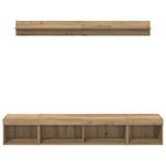 Casa si Gradina - Mobilier - Seturi de mobilier - Seturi living - Set Dulap pentru Televizor Montat pe Perete 5 pcs Stejar Artizanal - Infinity.ro