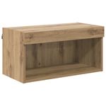Casa si Gradina - Mobilier - Comode si corpuri - Comode - Unitati TV de perete cu LED 6 pcs Stejar Artizanal Lemn compozit - Infinity.ro