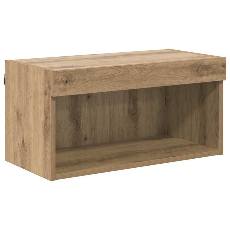 Casa si Gradina - Mobilier - Comode si corpuri - Comode - Unitati TV de perete cu LED 6 pcs Stejar Artizanal Lemn compozit - Infinity.ro