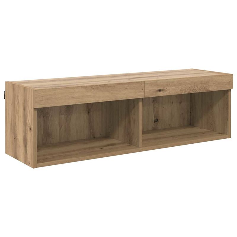 Casa si Gradina - Mobilier - Comode si corpuri - Comode - Unitati TV de perete cu LED 6 pcs Stejar Artizanal Lemn compozit - Infinity.ro