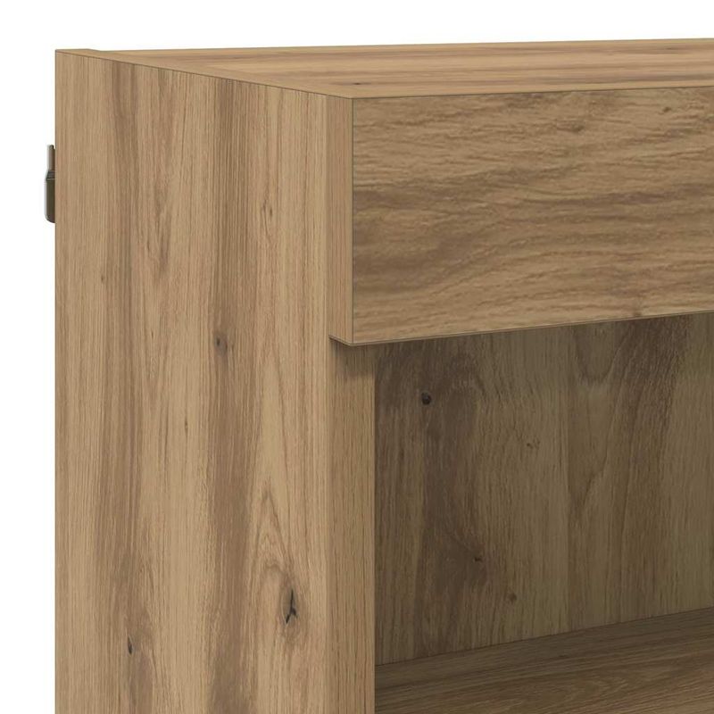 Casa si Gradina - Mobilier - Comode si corpuri - Comode - Unitati TV de perete cu LED 6 pcs Stejar Artizanal Lemn compozit - Infinity.ro