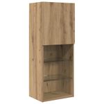 Casa si Gradina - Mobilier - Comode si corpuri - Comode - Unitati TV de perete cu LED 5 pcs Stejar Artizanal Lemn compozit - Infinity.ro