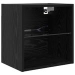 Casa si Gradina - Mobilier - Comode si corpuri - Comode - Unitati TV de perete cu LED 5 pcs Stejar Negru Lemn compozit - Infinity.ro