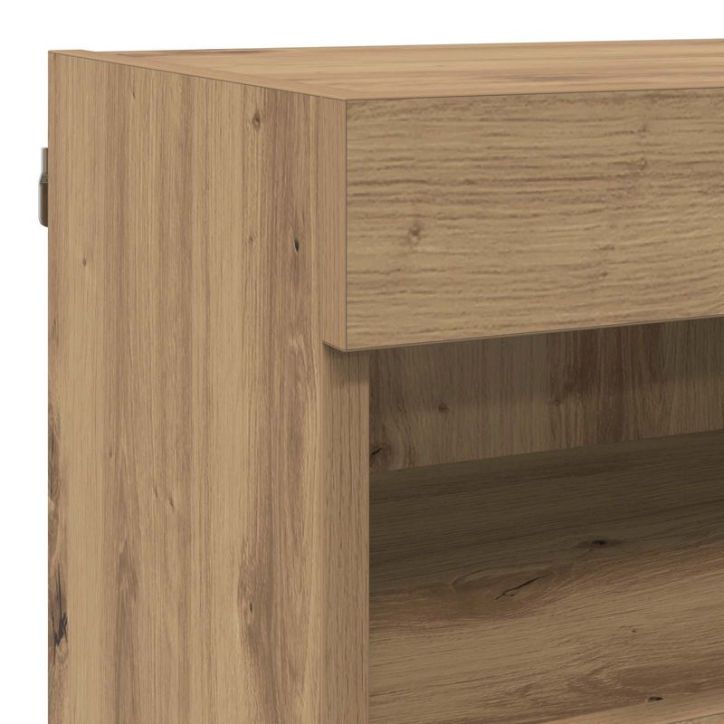 Casa si Gradina - Mobilier - Comode si corpuri - Comode - Unitati TV de perete cu LED 5 pcs Stejar Artizanal 80 x 30 x 40 cm - Infinity.ro