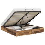 Casa si Gradina - Mobilier - Paturi si accesorii - Paturi - Cadru de pat otoman Lemn vechi 193 x 120 x 25 cm PAL - Infinity.ro