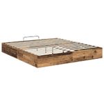 Casa si Gradina - Mobilier - Paturi si accesorii - Paturi - Cadru de pat otoman Lemn vechi 193 x 120 x 25 cm PAL - Infinity.ro