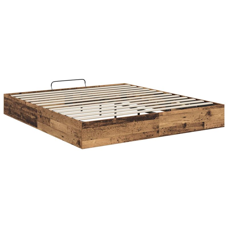 Casa si Gradina - Mobilier - Paturi si accesorii - Paturi - Cadru de pat otoman Lemn vechi 193 x 120 x 25 cm PAL - Infinity.ro