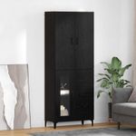 Casa si Gradina - Mobilier - Comode si corpuri - Corpuri bucatarie - Bufet Pe perete Stejar Negru 69,5 x 34 x 180 cm Lemn compozit - Infinity.ro
