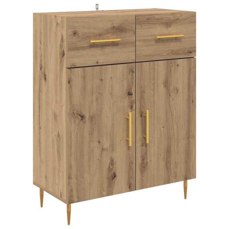 Casa si Gradina - Mobilier - Comode si corpuri - Corpuri bucatarie - Bufet cu sertar Stejar Artizanal 69,5 x 34 x 180 cm Lemn compozit - Infinity.ro