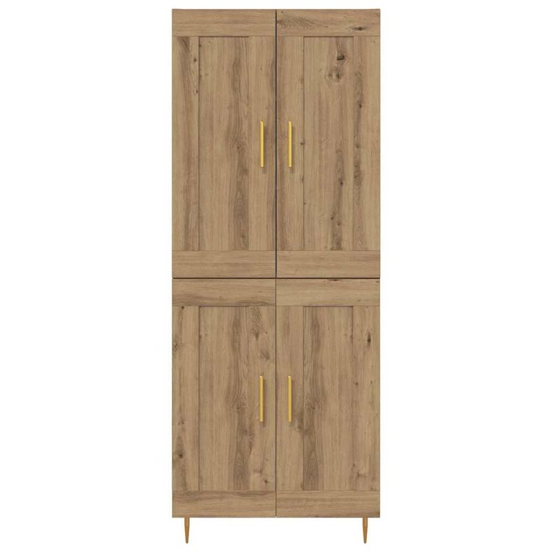 Casa si Gradina - Mobilier - Comode si corpuri - Corpuri bucatarie - Bufet Stejar Artizanal 69,5 x 34 x 180 cm Lemn compozit - Infinity.ro