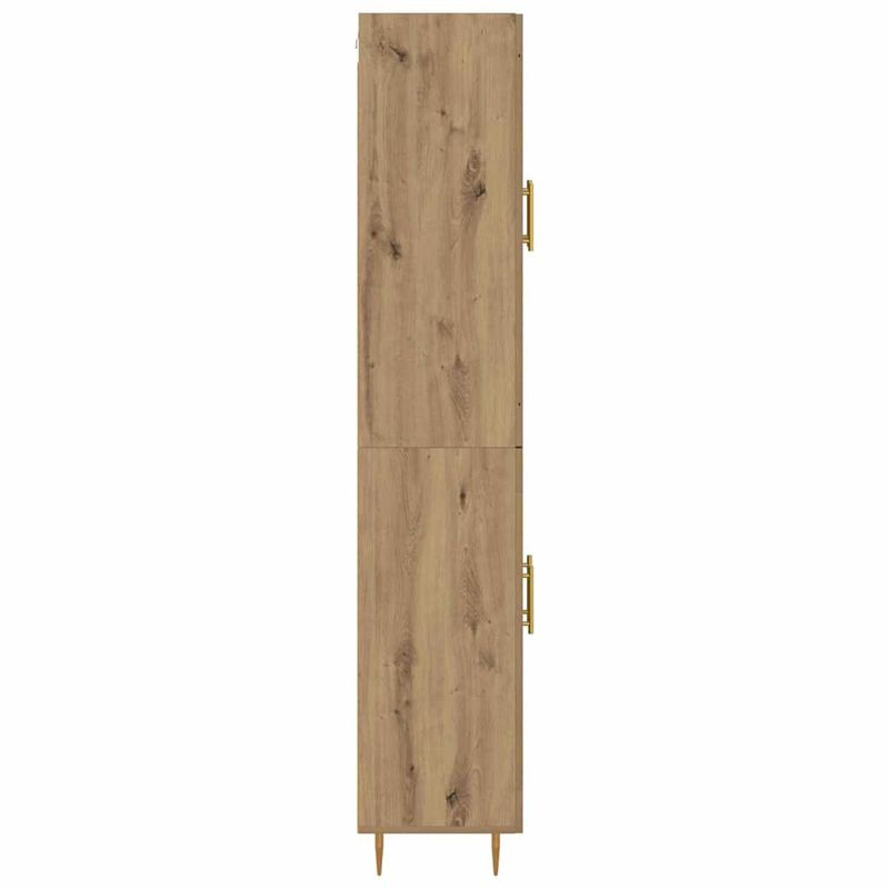 Casa si Gradina - Mobilier - Comode si corpuri - Corpuri bucatarie - Bufet Stejar Artizanal 69,5 x 34 x 180 cm Lemn compozit - Infinity.ro