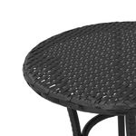 Casa si Gradina - Gradina si terasa - Mobilier exterior - Seturi mobila gradina - Set bistro cu perne, 3 piese, negru, poliratan - Infinity.ro
