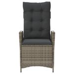 Casa si Gradina - Gradina si terasa - Mobilier exterior - Seturi mobila gradina - Set bistro de gradina cu perne, 3 piese, gri, poliratan - Infinity.ro