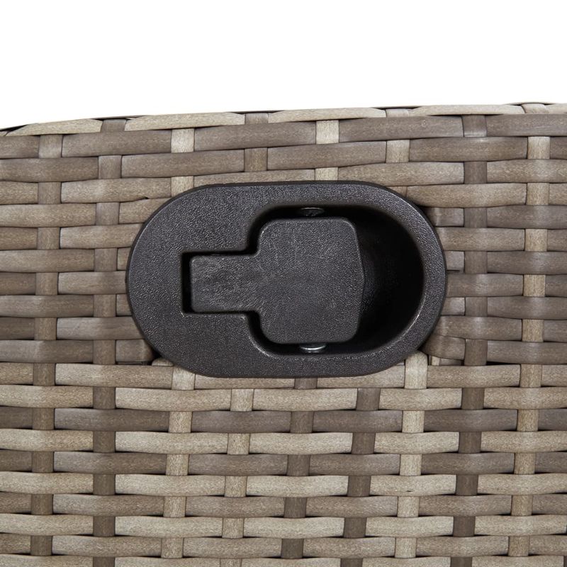 Casa si Gradina - Gradina si terasa - Mobilier exterior - Seturi mobila gradina - Set bistro de gradina cu perne, 3 piese, gri, poliratan - Infinity.ro