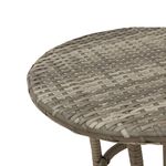 Casa si Gradina - Gradina si terasa - Mobilier exterior - Seturi mobila gradina - Set bistro de gradina cu perne, 3 piese, gri, poliratan - Infinity.ro