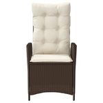 Casa si Gradina - Gradina si terasa - Mobilier exterior - Seturi mobila gradina - Set bistro cu perne, 3 piese, maro, poliratan - Infinity.ro
