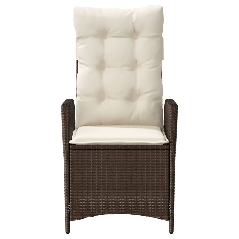 Casa si Gradina - Gradina si terasa - Mobilier exterior - Seturi mobila gradina - Set bistro cu perne, 3 piese, maro, poliratan - Infinity.ro