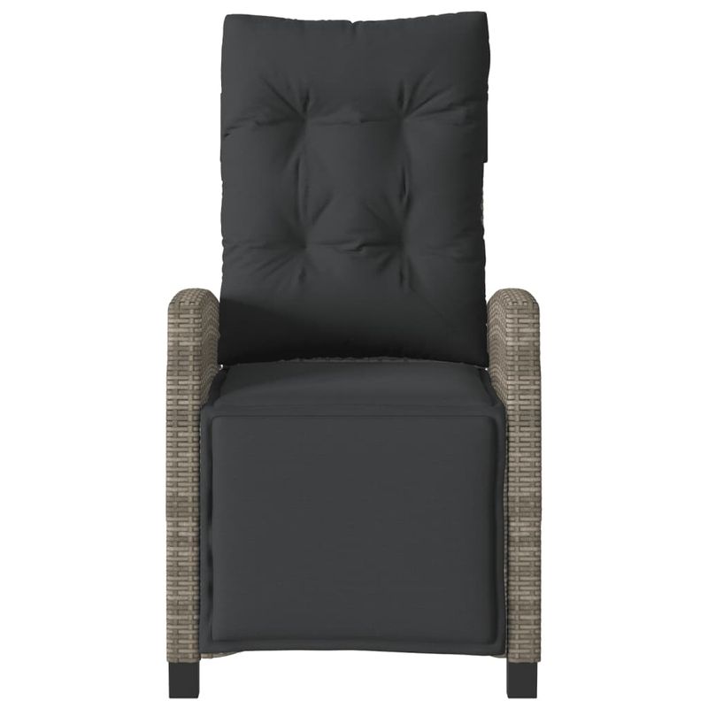Casa si Gradina - Gradina si terasa - Mobilier exterior - Seturi mobila gradina - Set bistro de gradina cu perne, 3 piese, gri, poliratan - Infinity.ro
