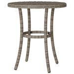 Casa si Gradina - Gradina si terasa - Mobilier exterior - Seturi mobila gradina - Set bistro de gradina cu perne, 3 piese, gri, poliratan - Infinity.ro